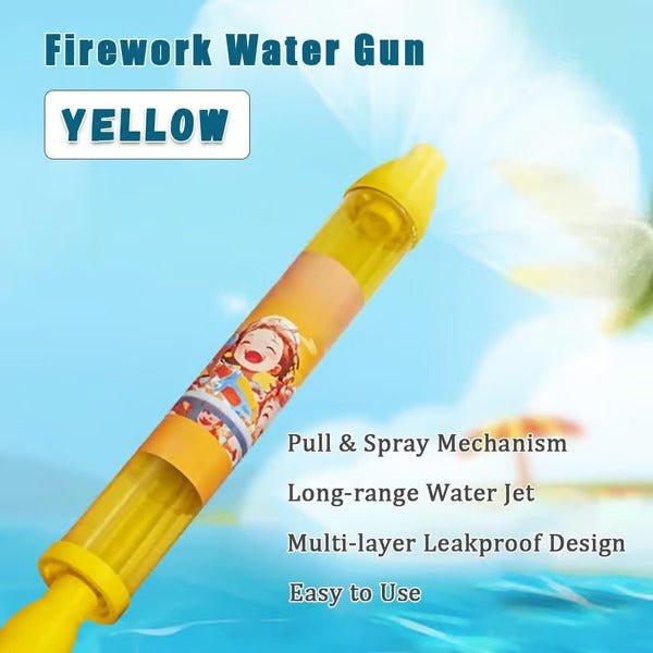 AquaBurst Water Toy | Firework - Style Spray, Easy Pull - Out Pump - Hartwella