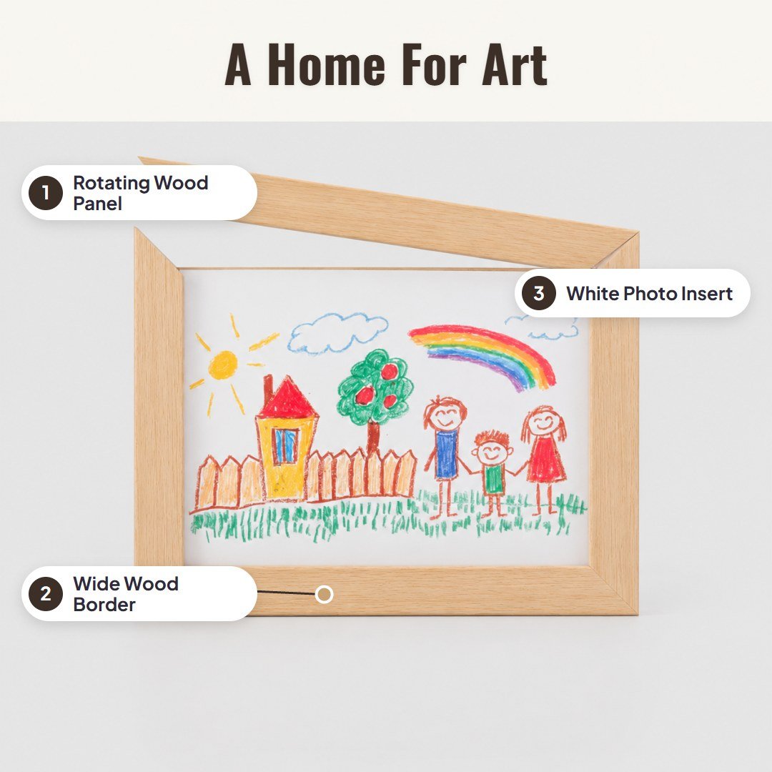 Artivo™ Rotating Storage Photo Frame