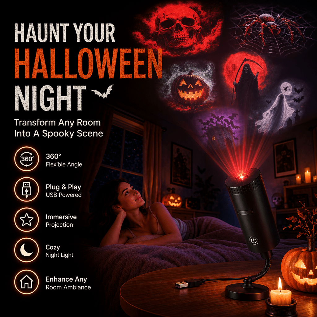 AstraGlow Galaxy Lamp | 360° Rotating Night Light Projector - Hartwella