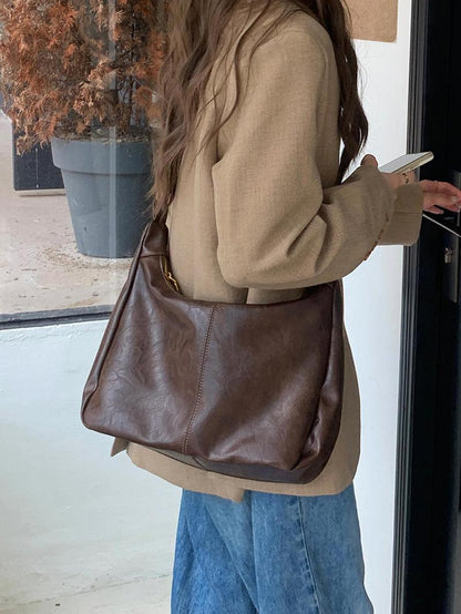 Auréa Shoulder Bag | Full - Grain Leather, Spacious Design - Hartwella