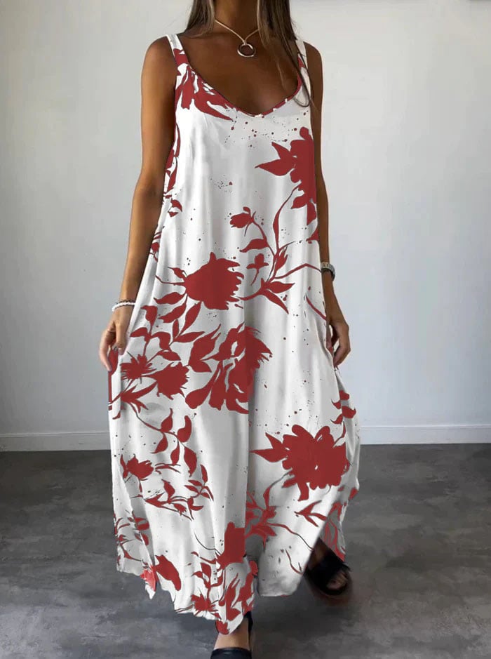 Aurelia Womens Dress | Floral Print, Backless, Polyester Summer Dress - Hartwella