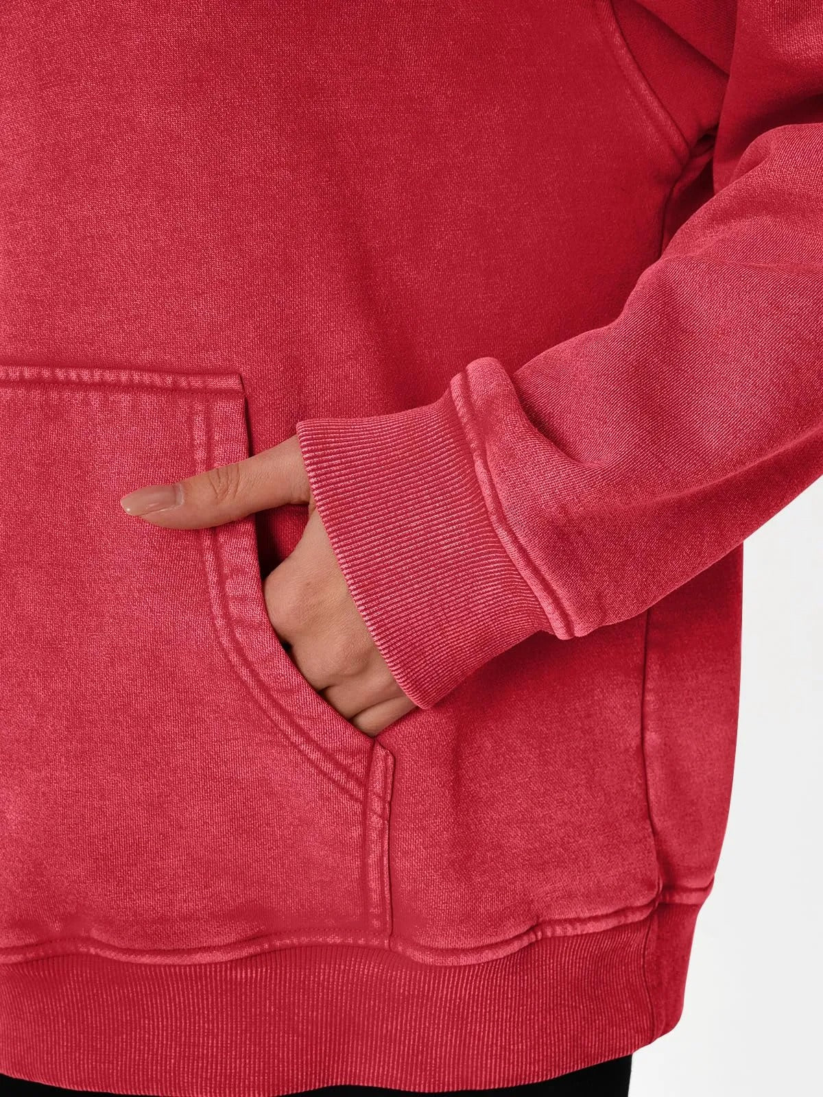 Ava Acid Wash Hoodie | Oversized, Soft Cotton Fleece - Hartwella