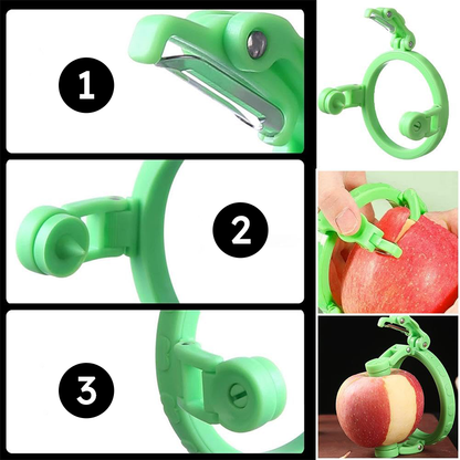 Avela Apple Peeler | Manual Stainless Steel Blades, Effortless Fruit Peeling - Hartwella