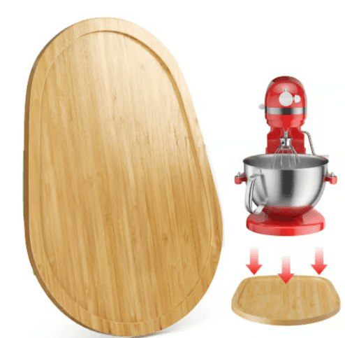 Bamboo Mixer Mobile Tray | Waterproof, Anti-Slip, Corrosion-Resistant - Hartwella