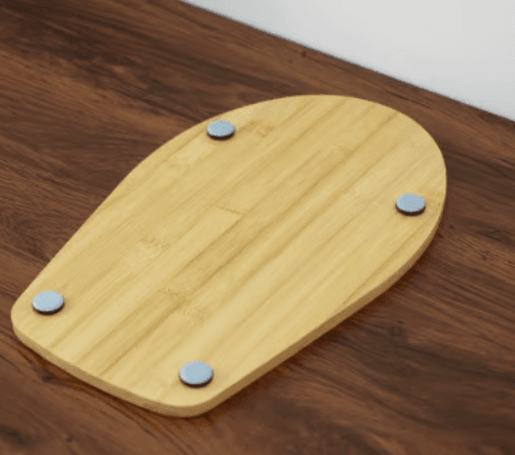 Bamboo Mixer Mobile Tray | Waterproof, Anti-Slip, Corrosion-Resistant - Hartwella