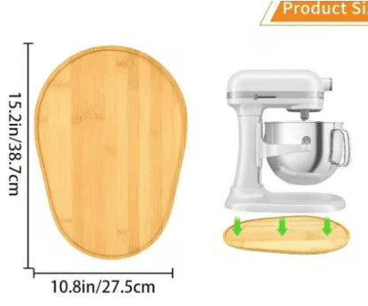 Bamboo Mixer Mobile Tray | Waterproof, Anti-Slip, Corrosion-Resistant - Hartwella