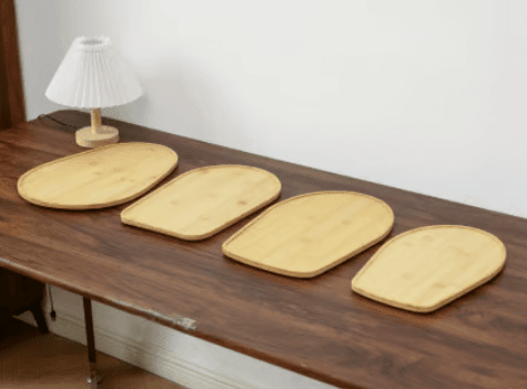 Bamboo Mixer Mobile Tray | Waterproof, Anti-Slip, Corrosion-Resistant - Hartwella