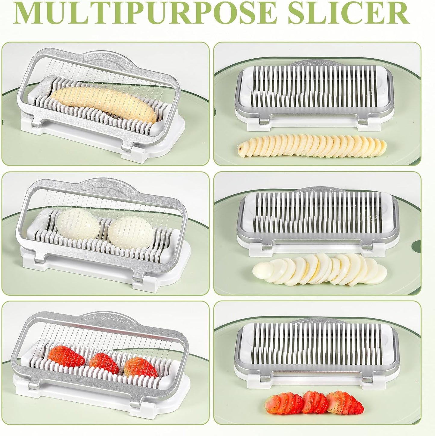 Bana Slicer Pro | Multifunctional Egg and Fruit Cutter, Easy to Clean - Hartwella