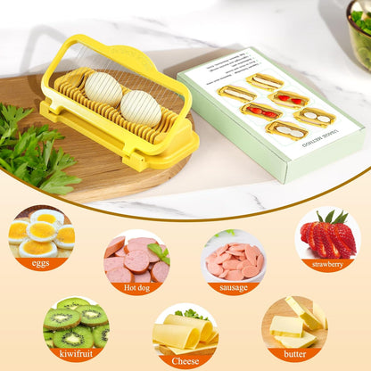 Bana Slicer Pro | Multifunctional Egg and Fruit Cutter, Easy to Clean - Hartwella
