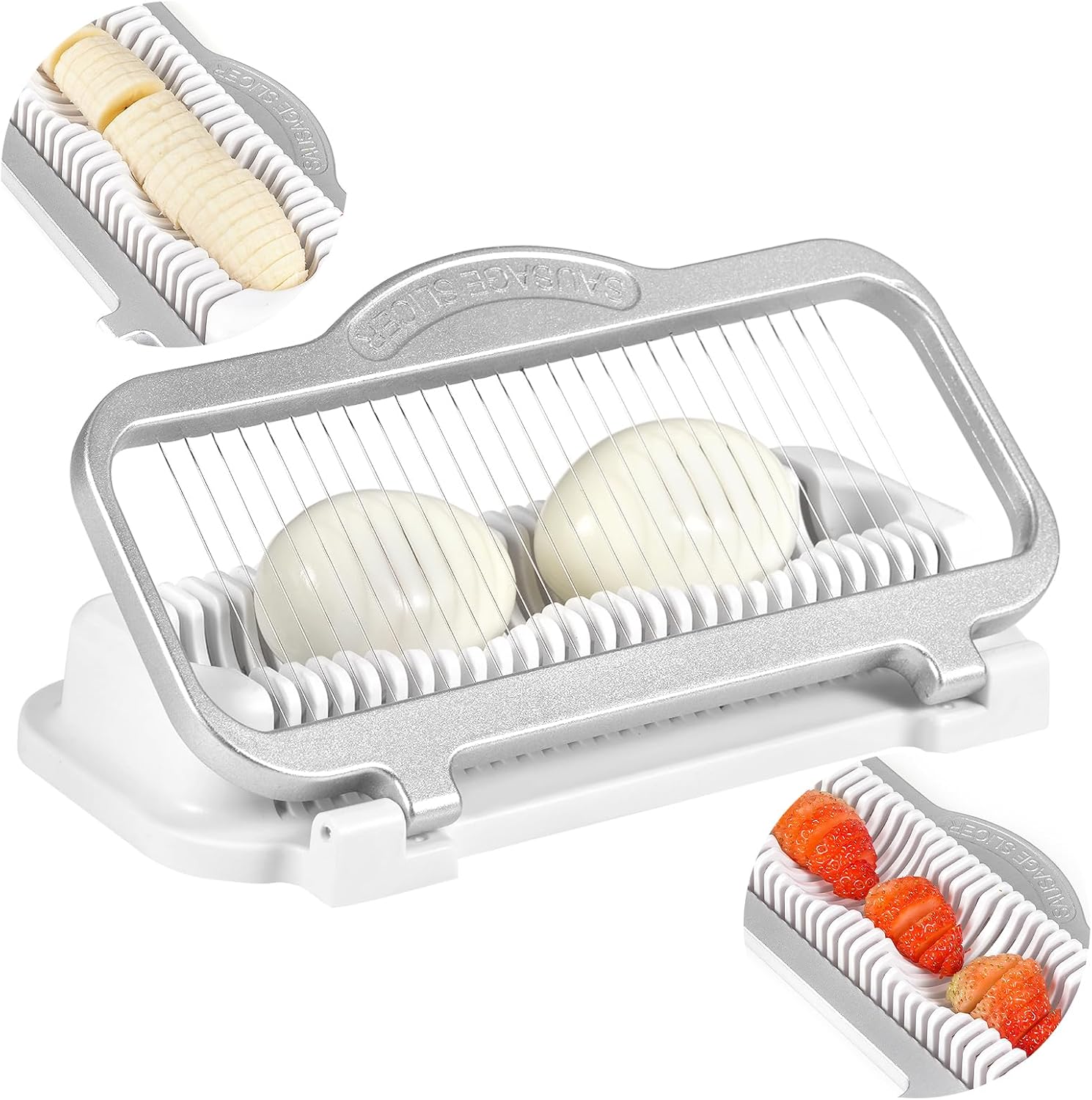 Bana Slicer Pro | Multifunctional Egg and Fruit Cutter, Easy to Clean - Hartwella