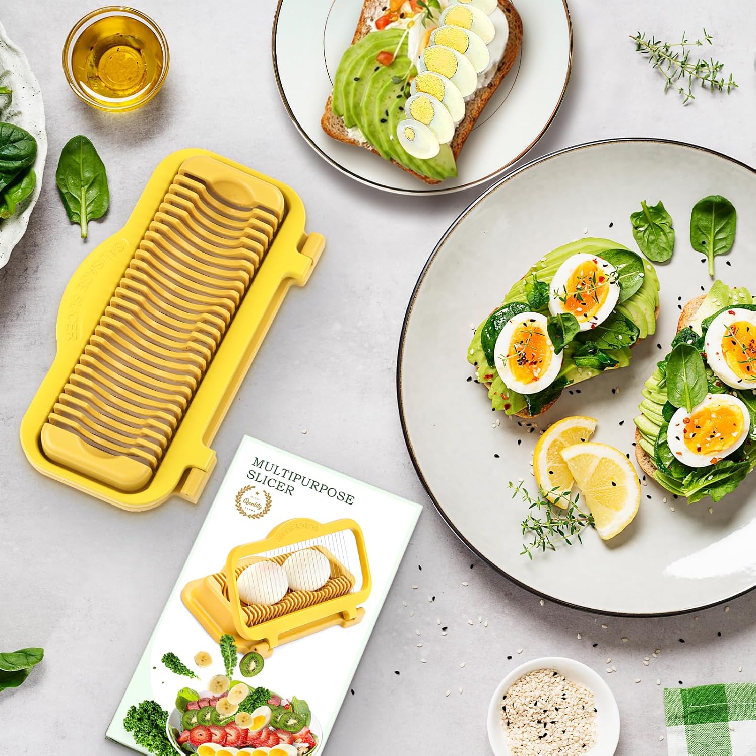 Bana Slicer Pro | Multifunctional Egg and Fruit Cutter, Easy to Clean - Hartwella