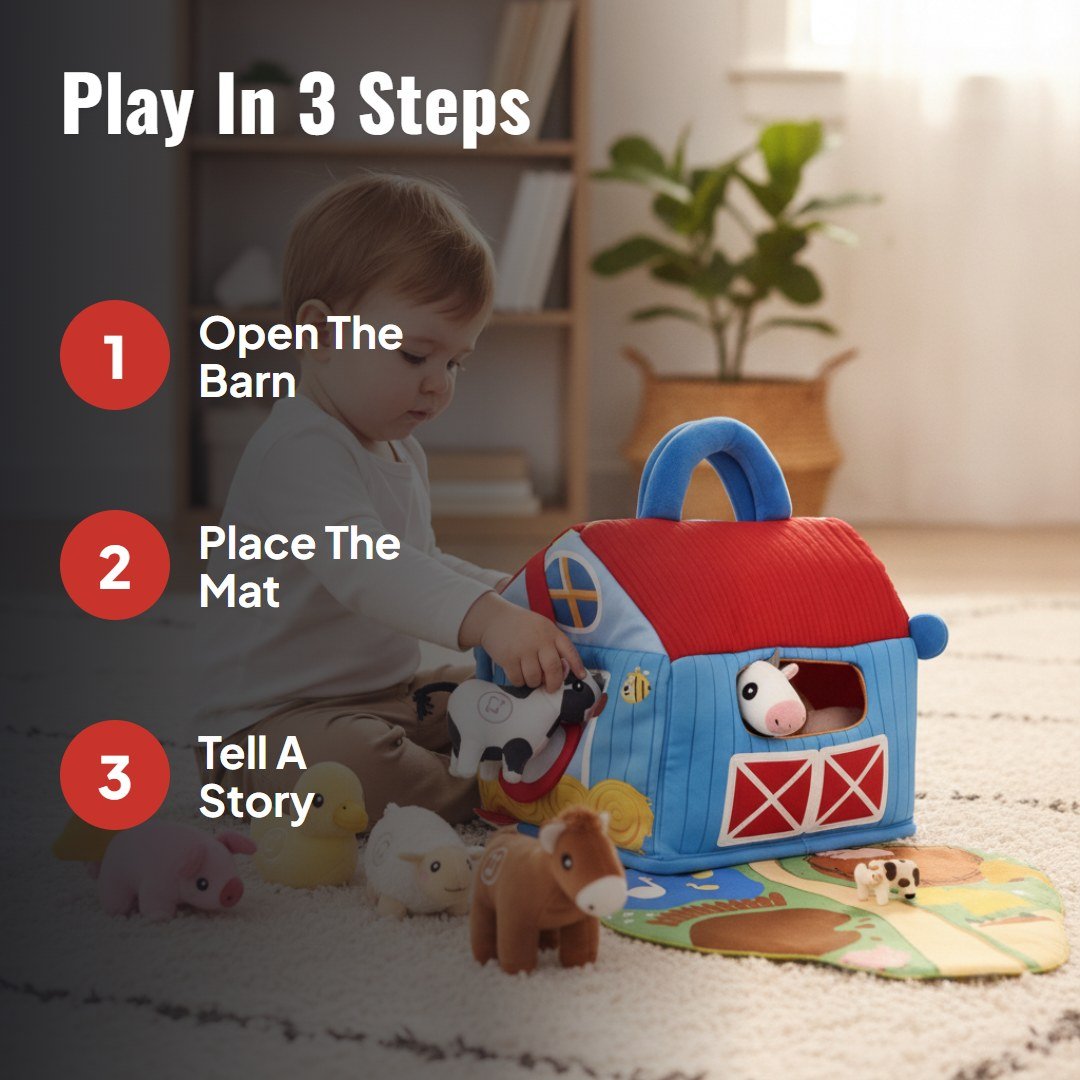 Barnley™ Farm Animal Plush Playset