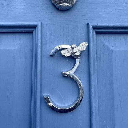 Bee House Number Sign | Elegant Weather - Resistant Design for Home Address - Hartwella