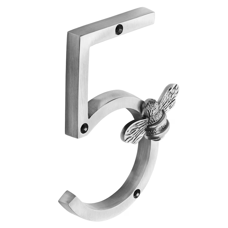 Bee House Number Sign | Elegant Weather - Resistant Design for Home Address - Hartwella