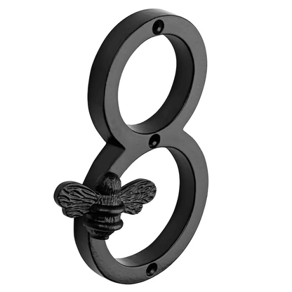 Bee House Number Sign | Elegant Weather - Resistant Design for Home Address - Hartwella