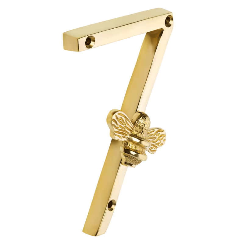 Bee House Number Sign | Elegant Weather - Resistant Design for Home Address - Hartwella
