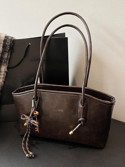 Bella Black Shoulder Bag | Large Capacity, Scratch - Resistant for Women - Hartwella