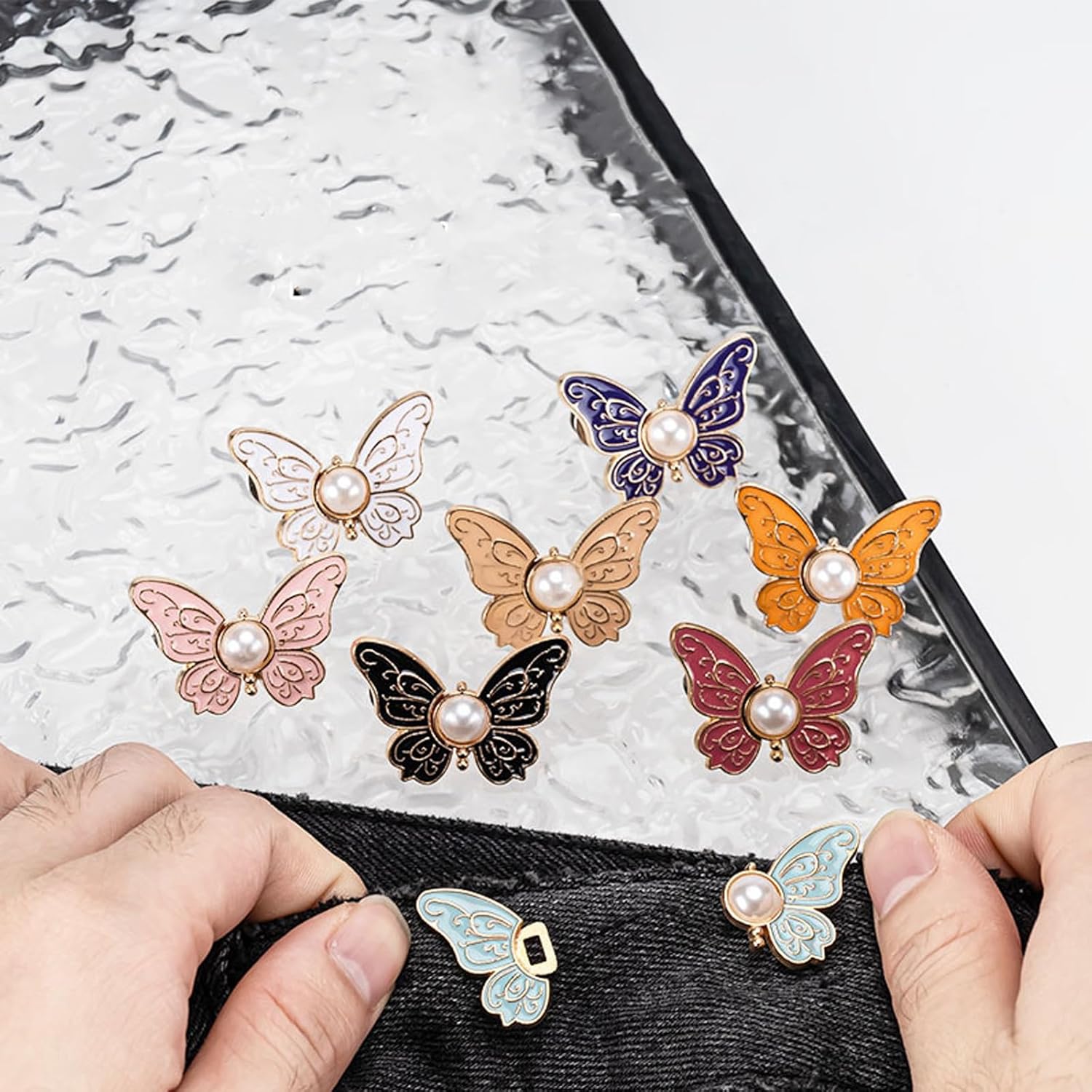 Bella Butterfly Clips | Metal Adjustable, No - Sew Design - Hartwella