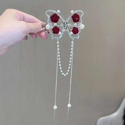 Bella Butterfly Hairpin | Rhinestone Elegance - Hartwella