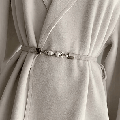 Bella Fashion Belt | Pearl Buckle Elegance - Hartwella