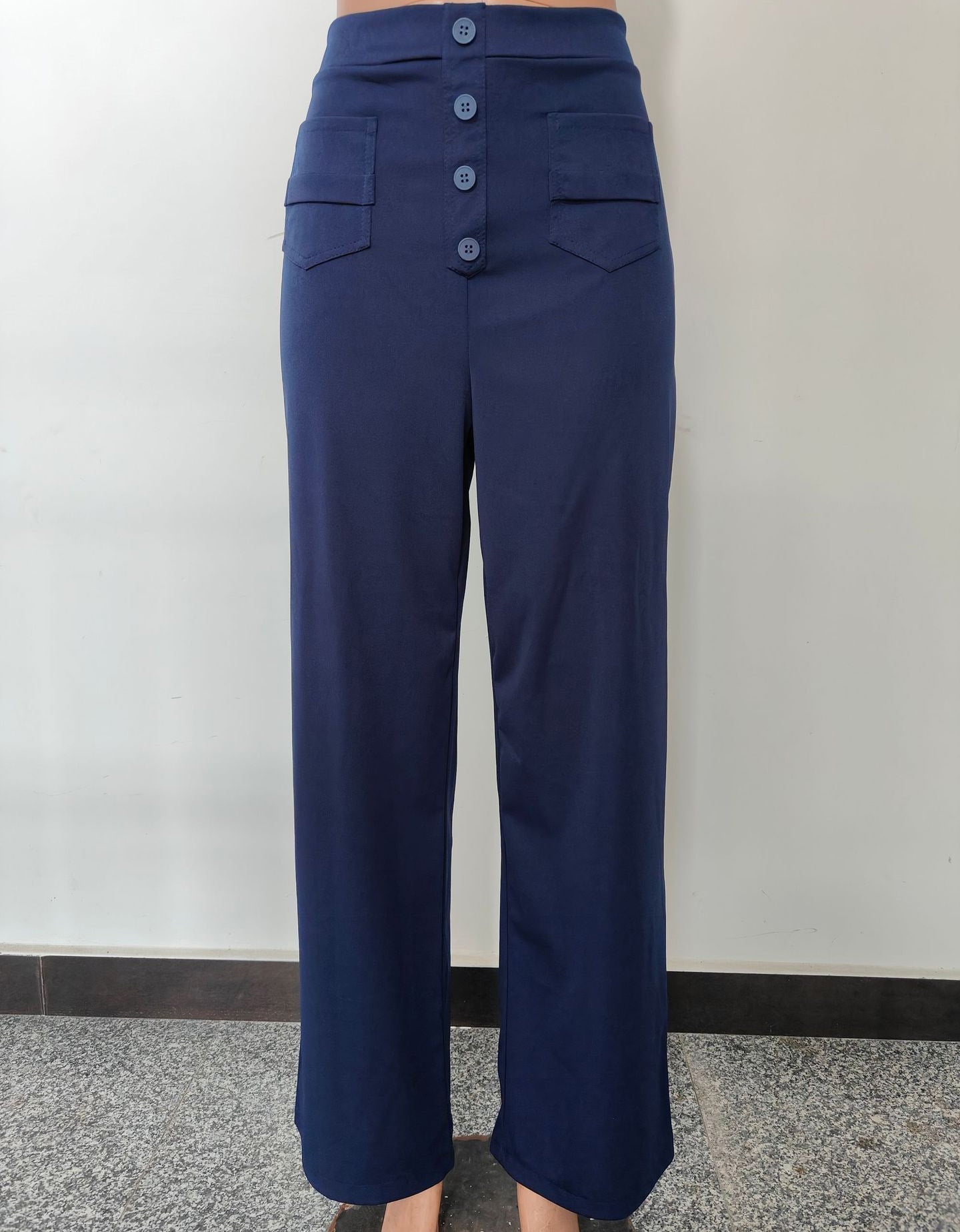 Bella Stretch Pants | High Waist, Elastic Polyester - Hartwella