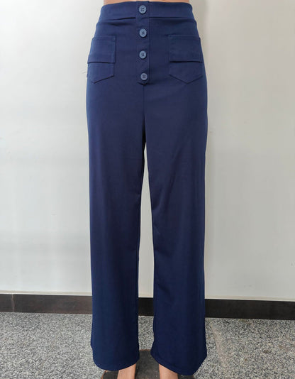 Bella Stretch Pants | High Waist, Elastic Polyester - Hartwella