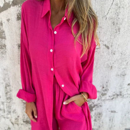 Bella Women's Set | Casual Loungewear Two Piece Set, Soft Blend Fabric - Hartwella