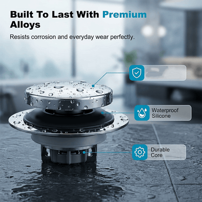 Bello Bathtub Drain Stopper | Leak-Proof, Universal Fit, Easy to Clean - Hartwella