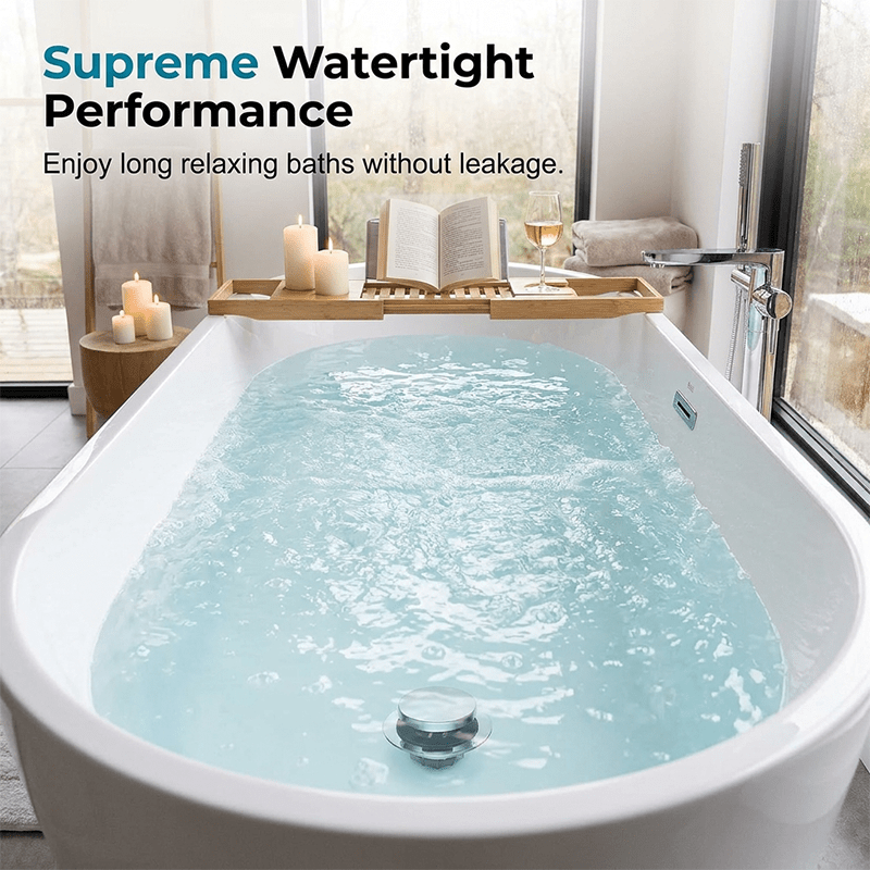 Bello Bathtub Drain Stopper | Leak-Proof, Universal Fit, Easy to Clean - Hartwella