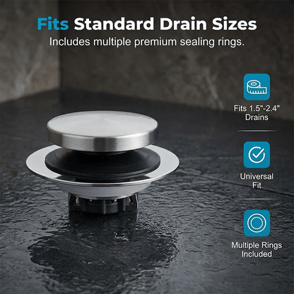 Bello Bathtub Drain Stopper | Leak-Proof, Universal Fit, Easy to Clean - Hartwella
