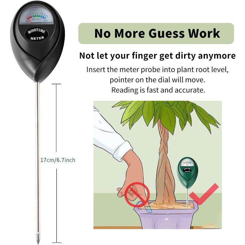 Bene Soil Moisture Meter | Battery-Free, Easy to Use, For Plants - Hartwella