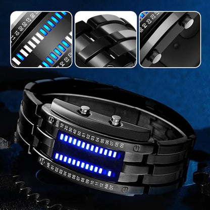 Bino LED Watch | Stainless Steel, Water-Resistant - Hartwella