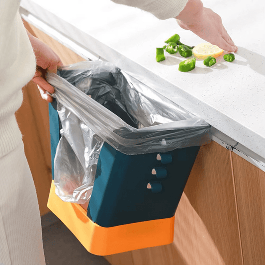 Bistro Kitchen Organizer | Adjustable Plastic Trash Bag Holder - Hartwella
