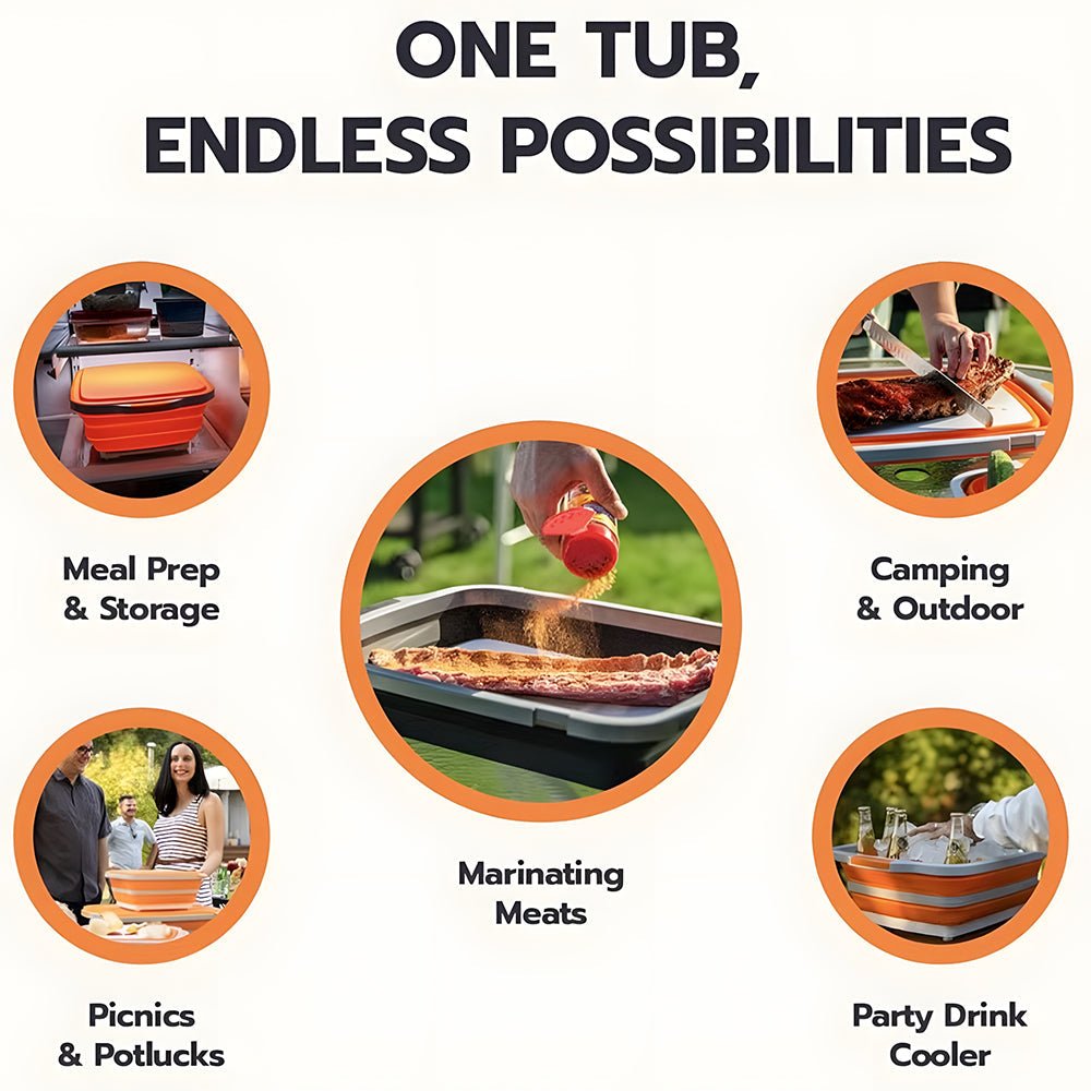 Bistro Meal Prep Tub | Collapsible, Eco - Friendly - Hartwella