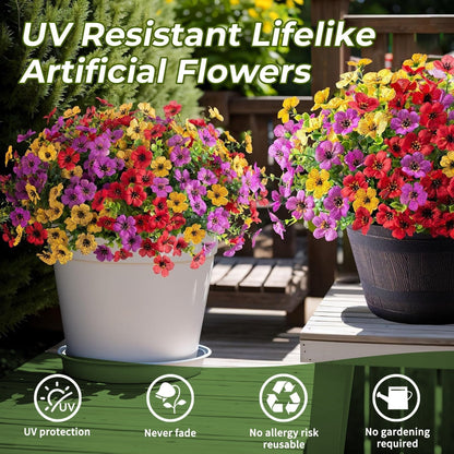 Blooming Oasis Silk Flowers | UV Resistant, Eco - Friendly Faux Blooms - Hartwella