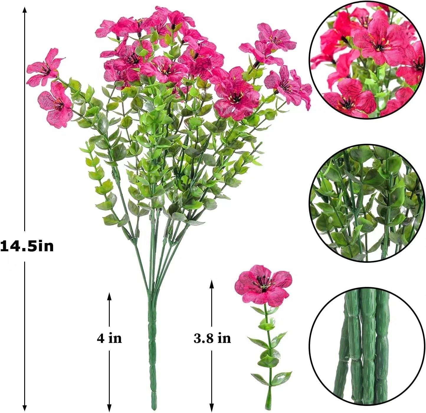Blooming Oasis Silk Flowers | UV Resistant, Eco - Friendly Faux Blooms - Hartwella