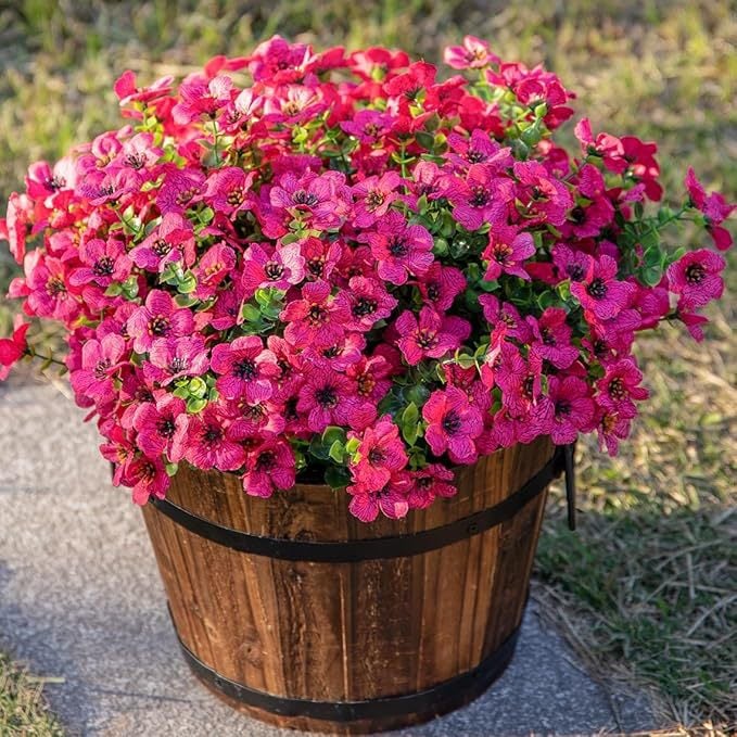 Blooming Oasis Silk Flowers | UV Resistant, Eco - Friendly Faux Blooms - Hartwella
