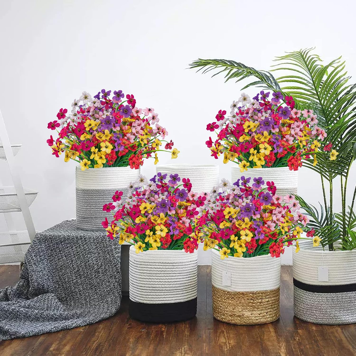 Blooming Oasis Silk Flowers | UV Resistant, Eco - Friendly Faux Blooms - Hartwella