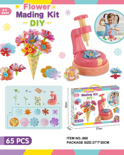 BlossomCraft Flower Maker Kit | All - in - One DIY Craft for Kids - Hartwella