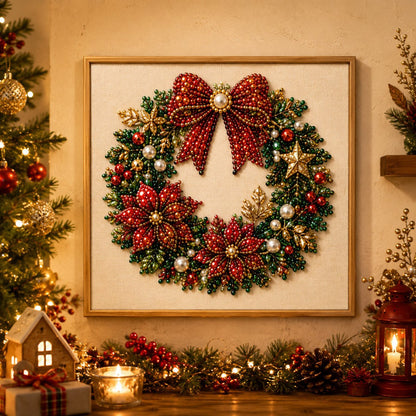 Blynn Pearl Diamond Art Kit | Christmas DIY, Beginner-Friendly, 20x20cm - Hartwella