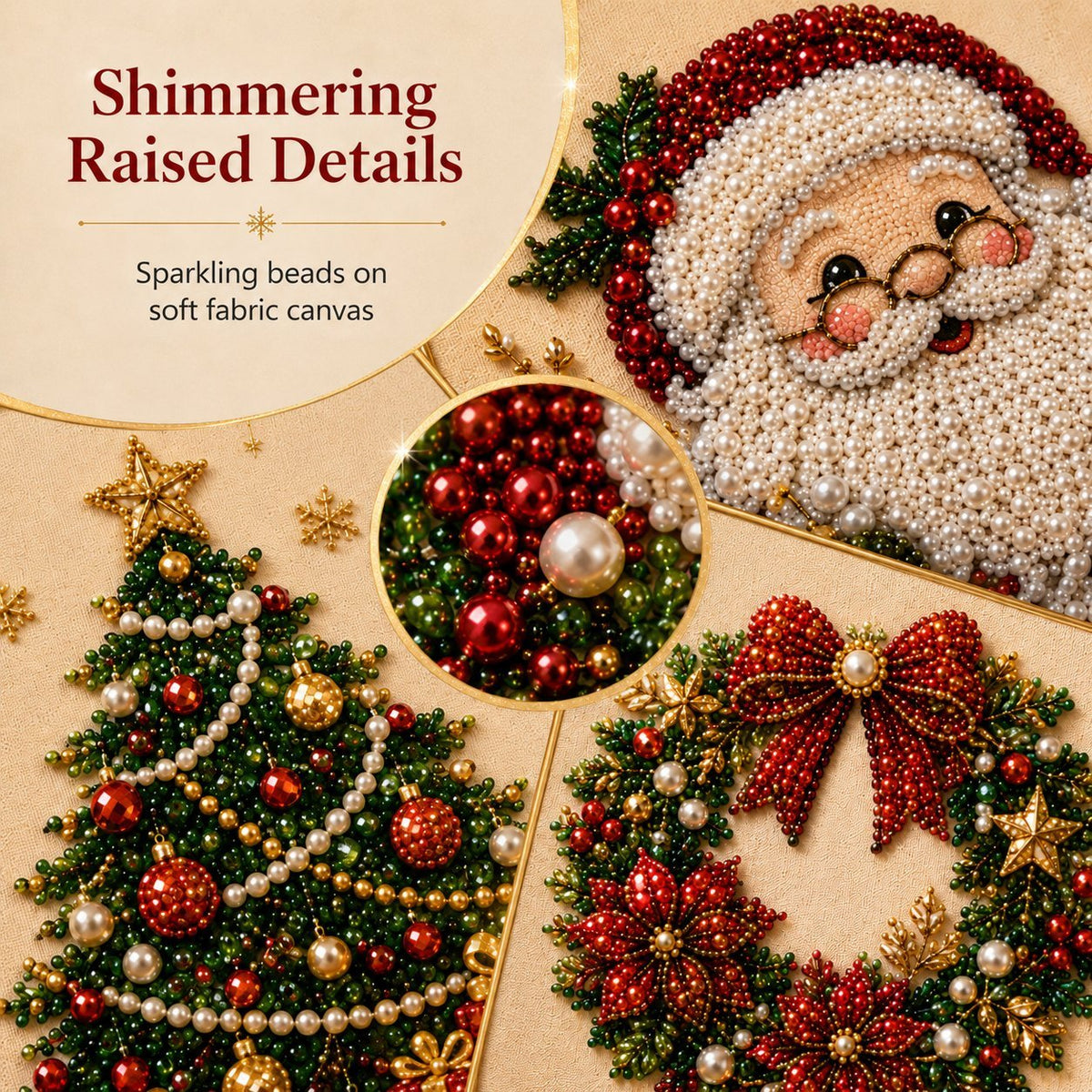 Blynn Pearl Diamond Art Kit | Christmas DIY, Beginner-Friendly, 20x20cm - Hartwella