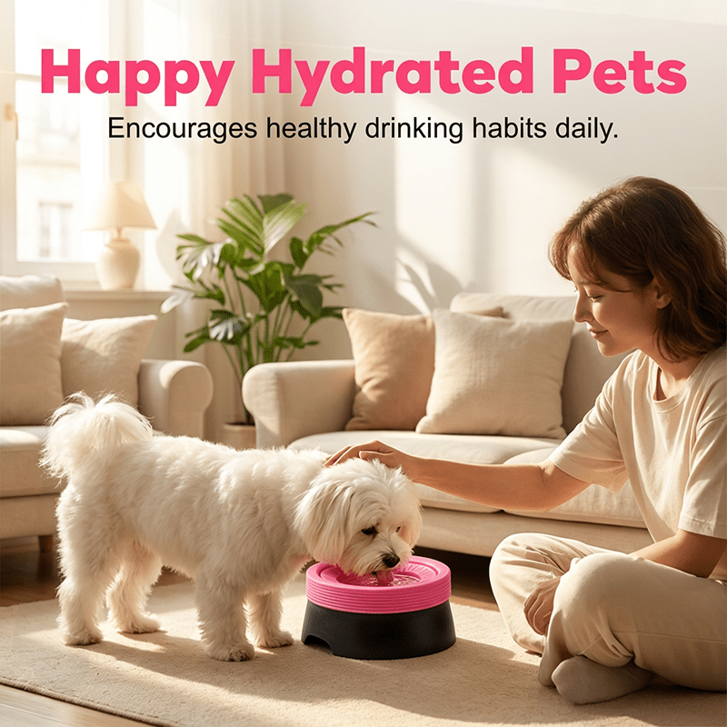 Blyss Floating Dog Water Bowl | No Spill, Anti-Slip, 600ML Capacity for Dogs and Cats - Hartwella