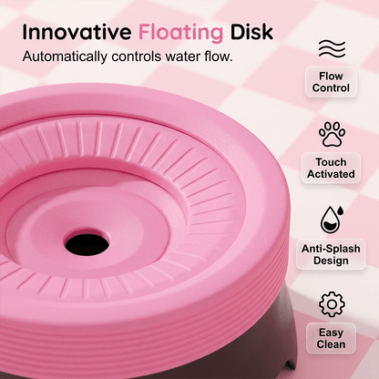 Blyss Floating Dog Water Bowl | No Spill, Anti-Slip, 600ML Capacity for Dogs and Cats - Hartwella