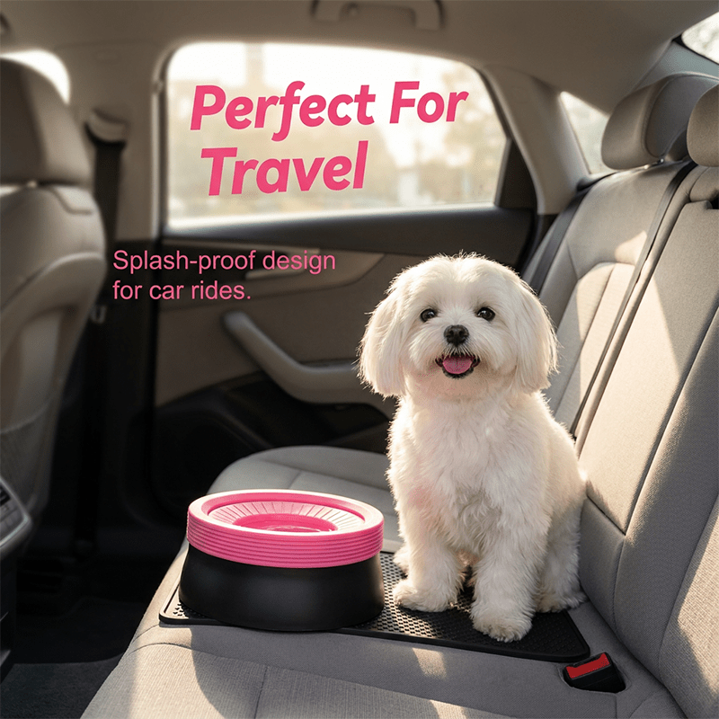 Blyss Floating Dog Water Bowl | No Spill, Anti-Slip, 600ML Capacity for Dogs and Cats - Hartwella