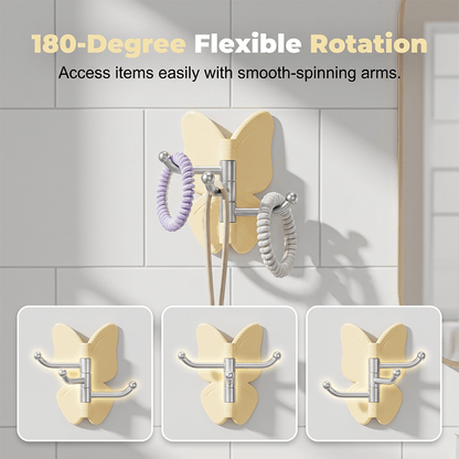 Blythe Rotatable Wall Hook | Triple Arm, 180-Degree Rotation, Decorative Coat Hook - Hartwella