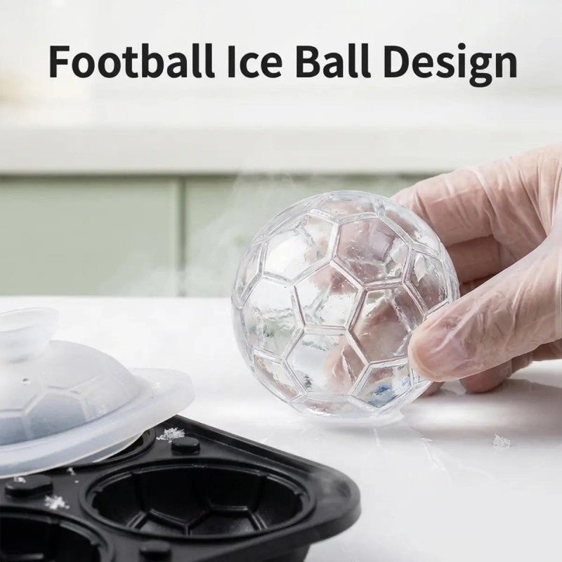 Bola Soccer Ice Cube Tray | Silicone, Football Design, Slow-Melting Cubes - Hartwella