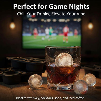 Bola Soccer Ice Cube Tray | Silicone, Football Design, Slow-Melting Cubes - Hartwella