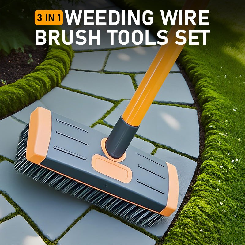 Bora 3-in-1 Weed Brush Set | Durable Steel, Ergonomic Handle - Hartwella