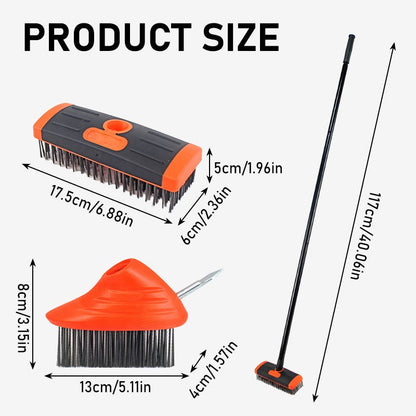 Bora 3-in-1 Weed Brush Set | Durable Steel, Ergonomic Handle - Hartwella