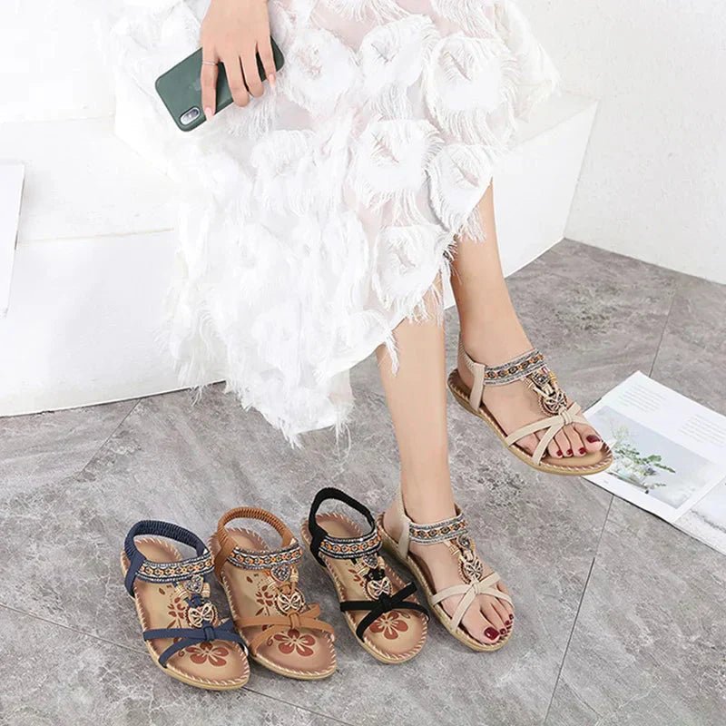 Bora Bohemian Sandals for Women | Orthopaedic Comfort, Anti - Slip Design - Hartwella